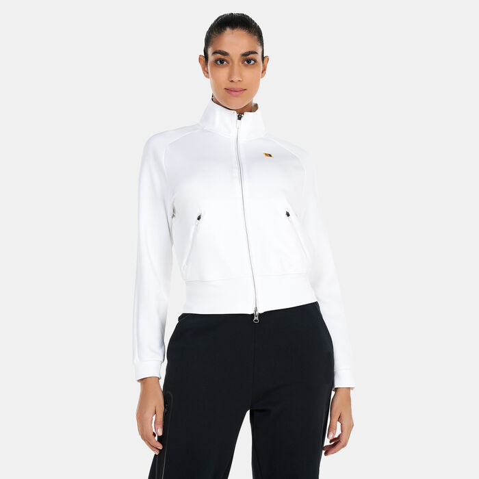 Nike Women's Court Dri-FIT Heritage Full Zip Jacket White image number 0