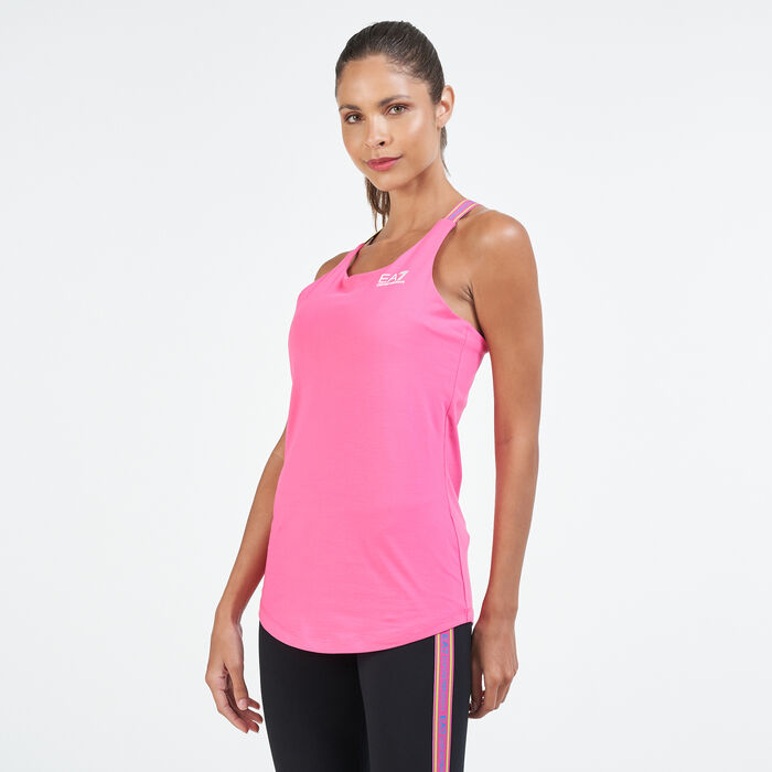 EA7 Emporio Armani Women's Train Logo Series Tank Top Pink image number 0