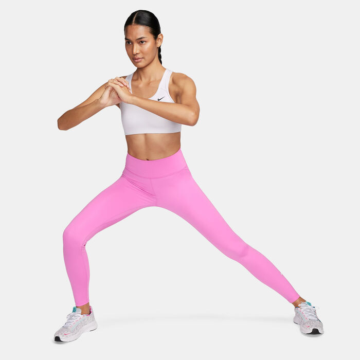 Nike Women's One Dri-FIT Training Leggings Pink Nike Women's One Dri-FIT Training Leggings Pink image number 2