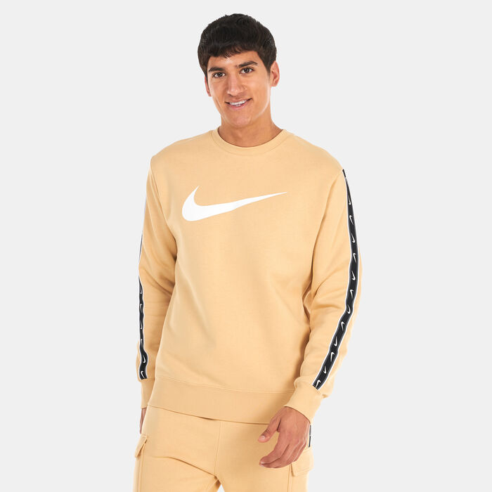 Nike Men's Sportswear Repeat Fleece Sweatshirt Beige Nike Men's Sportswear Repeat Fleece Sweatshirt Beige image number 0