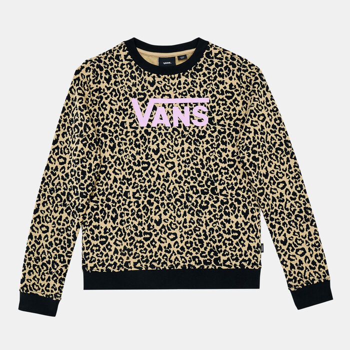 Vans Kids' Leopard Crew Sweatshirt Multi Vans Kids' Leopard Crew Sweatshirt Multi image number 0