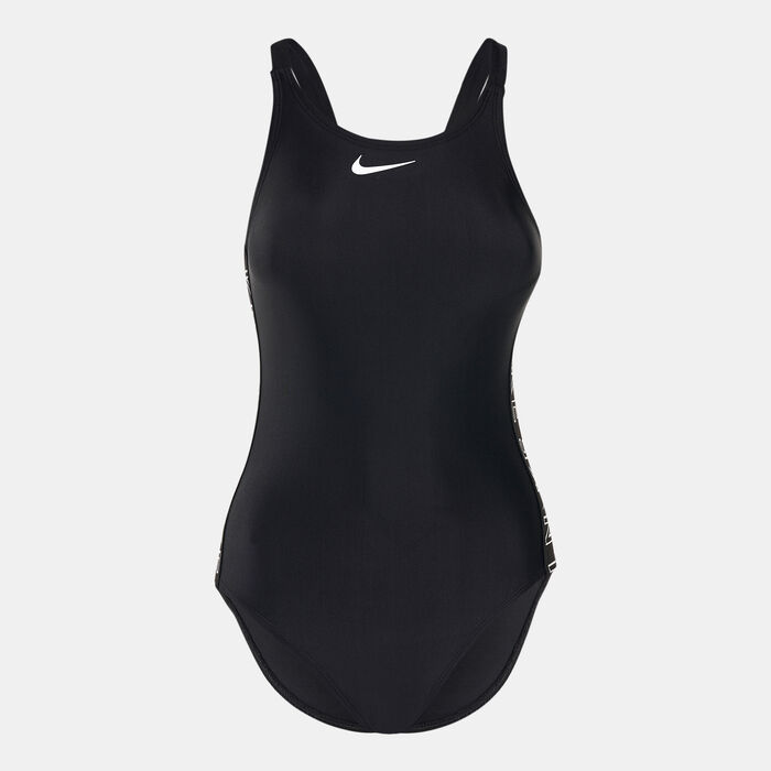 Nike Swim Women's Fastback One-Piece Swimsuit Black Nike Swim Women's Fastback One-Piece Swimsuit Black image number 0