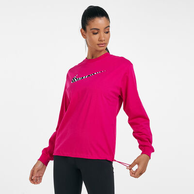 Nike Women's Sportswear Icon Clash Sweatshirt Pink Nike Women's Sportswear Icon Clash Sweatshirt Pink