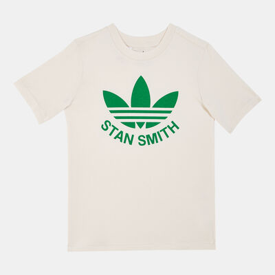 adidas Originals Kids' Stan Smith Graphic Non-Dye T-Shirt (Older Kids) Beige adidas Originals Kids' Stan Smith Graphic Non-Dye T-Shirt (Older Kids) Beige