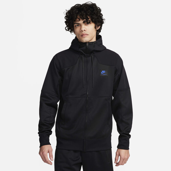 Nike Men's Air Max Full-Zip Hoodie Black Nike Men's Air Max Full-Zip Hoodie Black image number 0