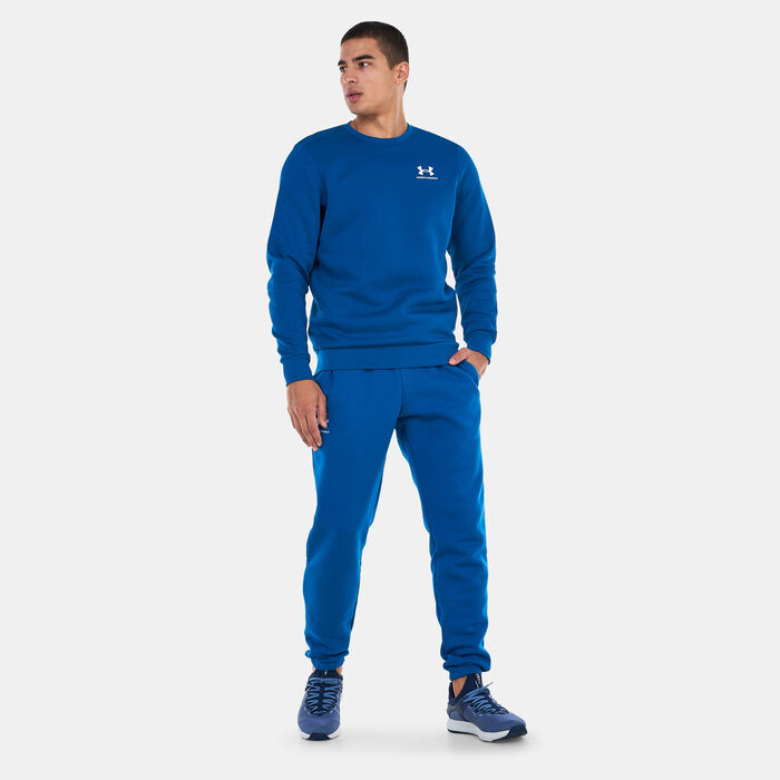 Under Armour Men's UA Essential Fleece Sweatshirt Blue Under Armour Men's UA Essential Fleece Sweatshirt Blue image number 2