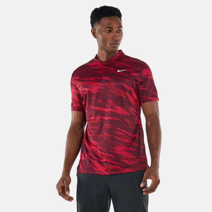 Nike Golf Men's Golf Dri-FIT ADV Tiger Woods Polo T-Shirt Red image number 0
