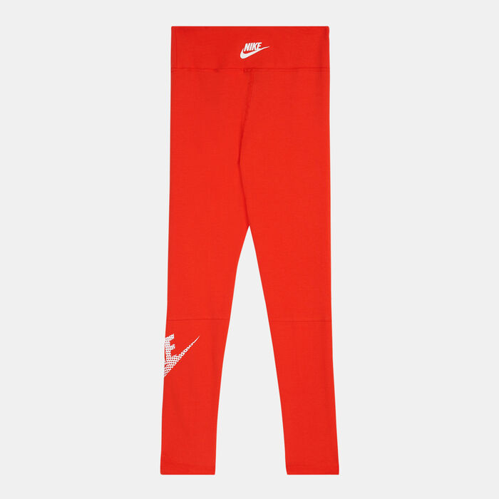 Nike Kids’ Sportswear Favourites Dance Leggings (Older Kids) Red Nike Kids’ Sportswear Favourites Dance Leggings (Older Kids) Red image number 1