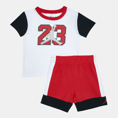 Jordan Kids' Box Out Shorts & Tee Set Red