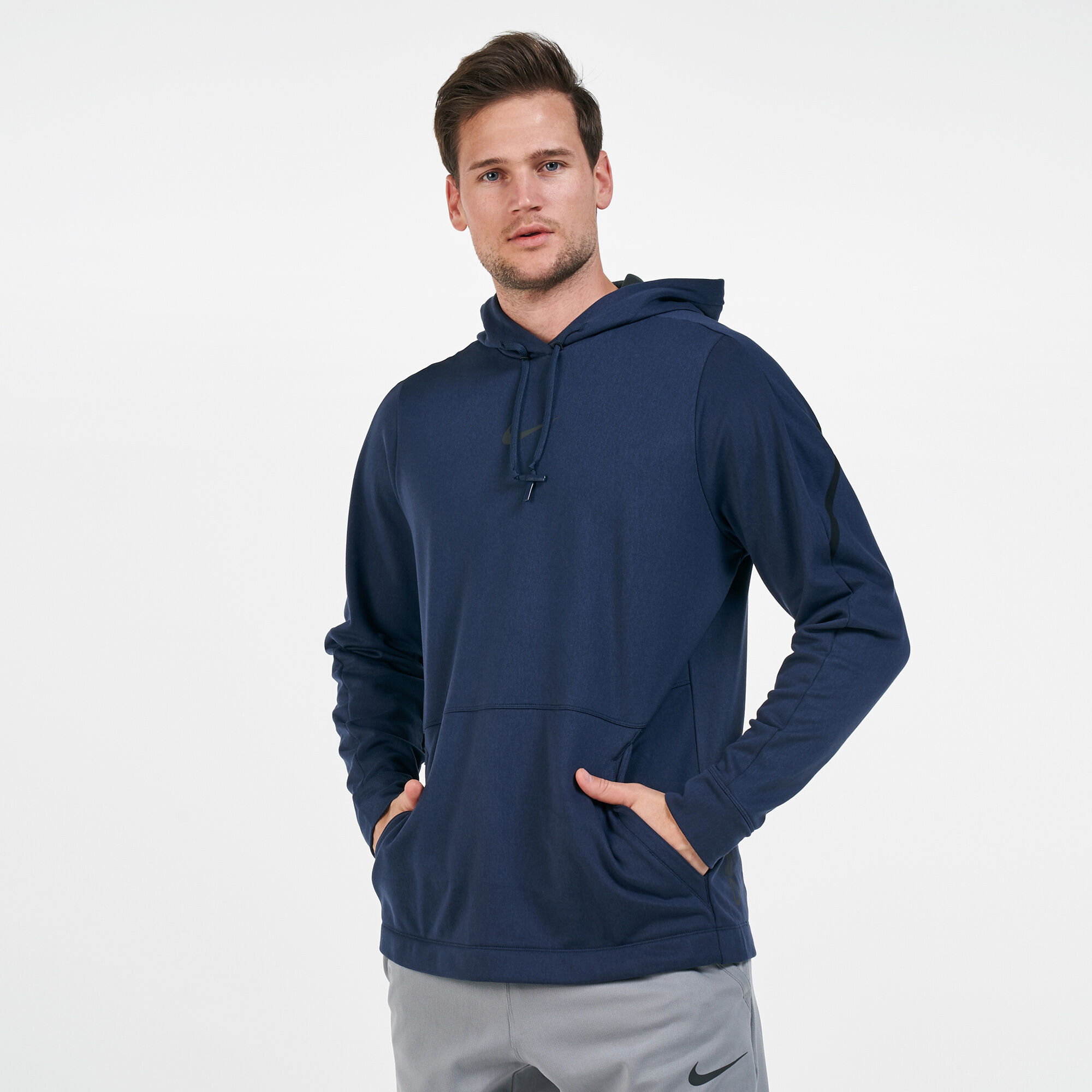 Men s Pro Pullover Hoodie Blue Nike in Qatar SSS
