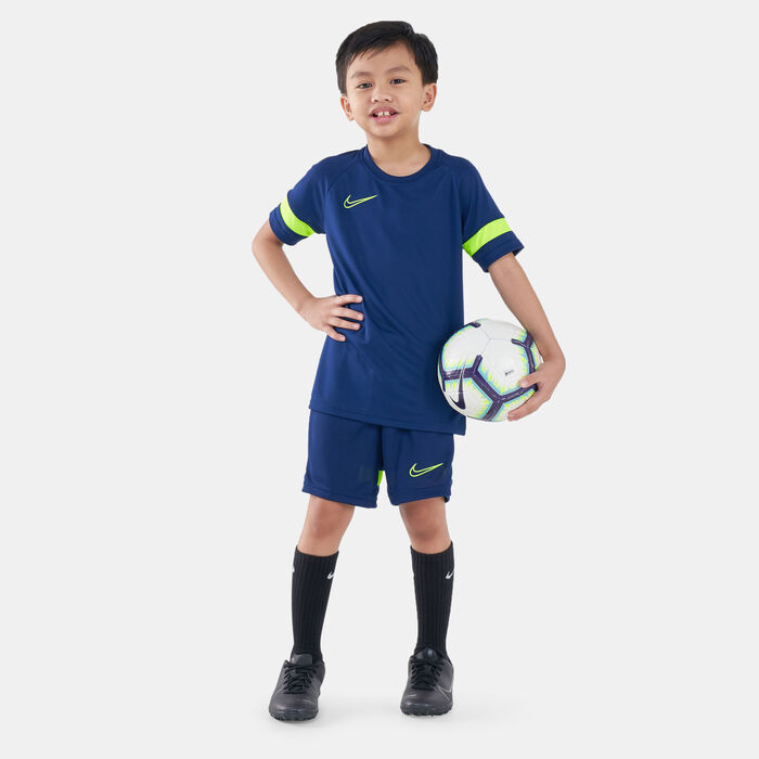 Nike Kids' Dri-FIT Academy Knit Football Shorts (Older Kids) Blue Nike Kids' Dri-FIT Academy Knit Football Shorts (Older Kids) Blue image number 2