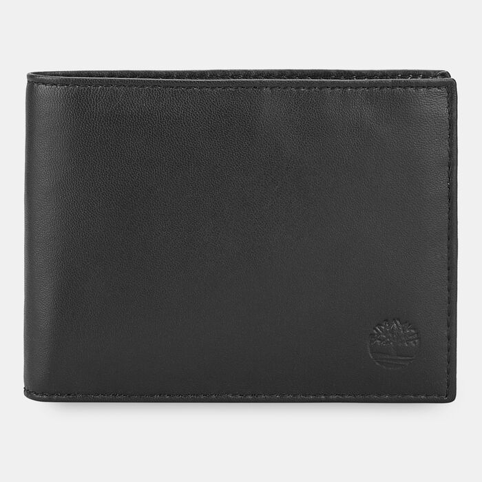 Timberland Men's Trifold Coin Pocket Wallet Black Timberland Men's Trifold Coin Pocket Wallet Black image number 0