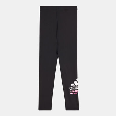 adidas Kids' Badge of Sport Logo Leggings Black