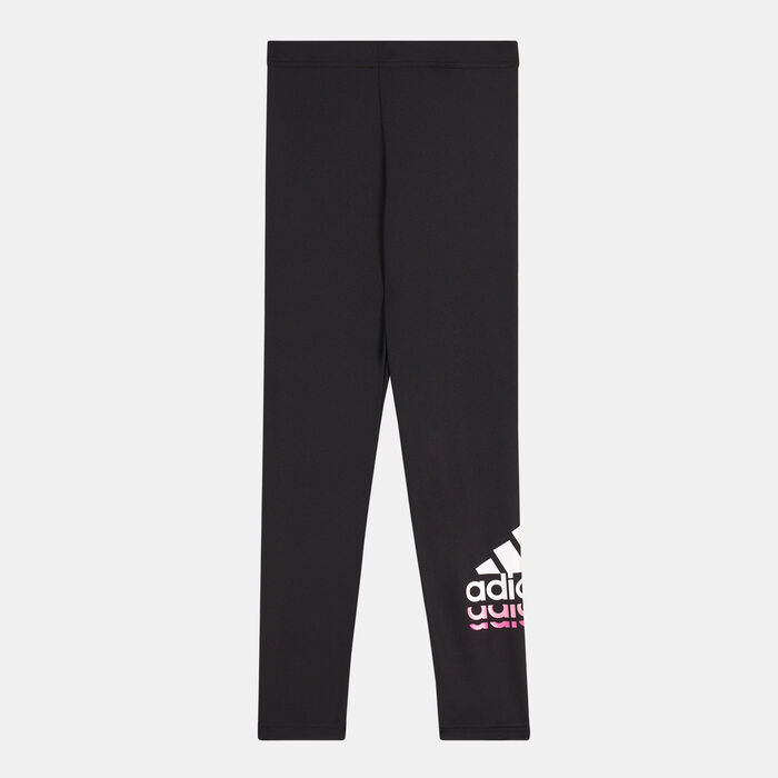adidas Kids' Badge of Sport Logo Leggings Black adidas Kids' Badge of Sport Logo Leggings Black image number 0