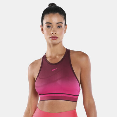 Reebok Women's United By Fitness Seamless Crop Top Red Reebok Women's United By Fitness Seamless Crop Top Red