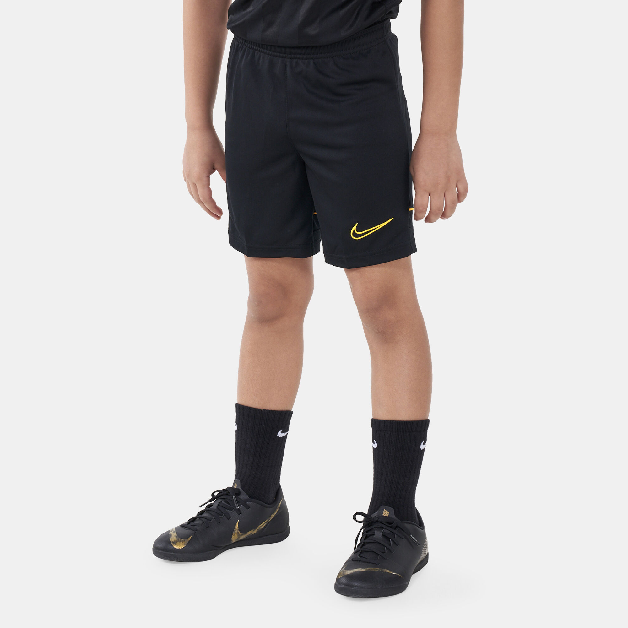 Kids Dri FIT Academy Knit Football Shorts Older Kids Black Nike in Qatar SSS