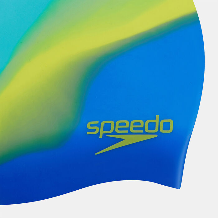 Speedo Kids' Colourful Swimming Cap Blue Speedo Kids' Colourful Swimming Cap Blue image number 2