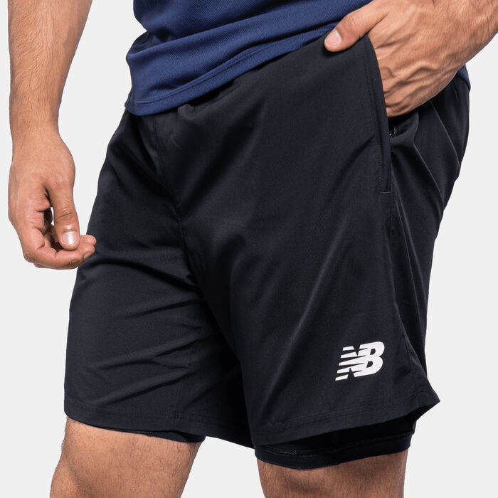 New Balance Men's Aspire 2-in-1 Shorts Black image number 1