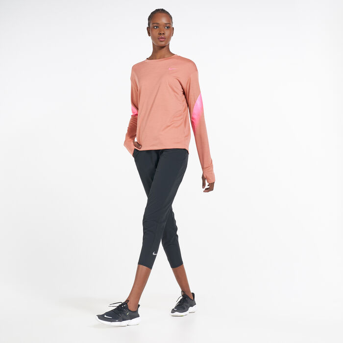 Nike Women's Essential 7/8 Running Pants Black Nike Women's Essential 7/8 Running Pants Black image number 2