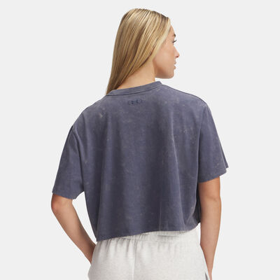 Under Armour Women's Rival Wash T-Shirt Grey