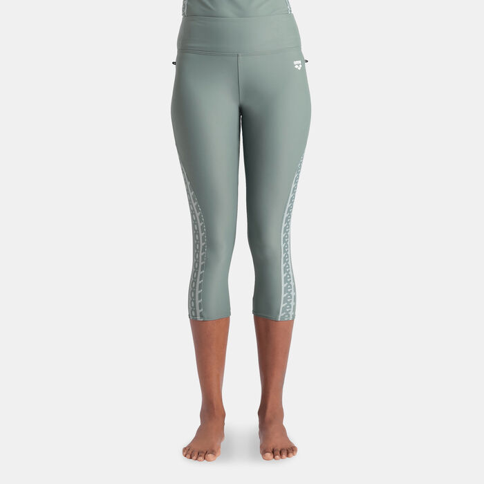 Arena Women's Modesty 3/4 Swimming Leggings Multi Arena Women's Modesty 3/4 Swimming Leggings Multi image number 0