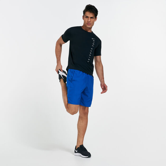 Nike Men's Run Division Miler Hybrid T-Shirt Black Nike Men's Run Division Miler Hybrid T-Shirt Black image number 2
