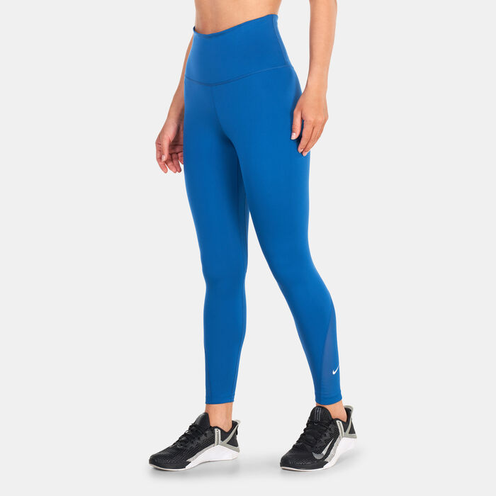 Nike Women's One High-Waisted Leggings Blue Nike Women's One High-Waisted Leggings Blue image number 0