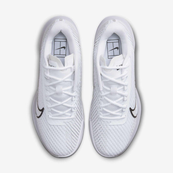 Nike Women's Court Air Zoom Vapor 11 Hard Court Tennis Shoes White Nike Women's Court Air Zoom Vapor 11 Hard Court Tennis Shoes White image number 3