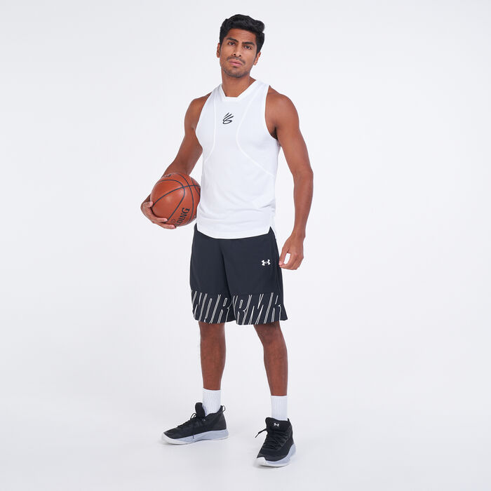 Under Armour Men's Curry Performance Tank Top White image number 2