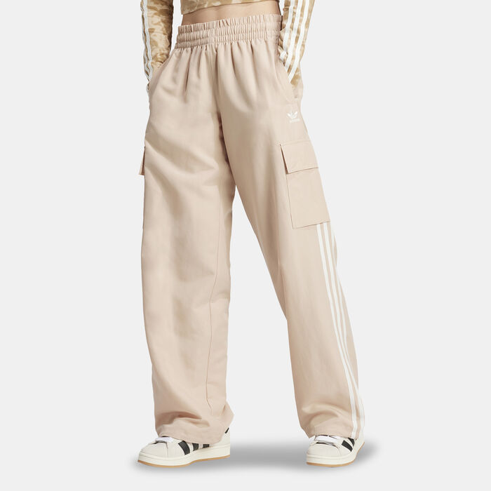 adidas Originals Women's Adicolor Cargo Pants Beige adidas Originals Women's Adicolor Cargo Pants Beige image number 0