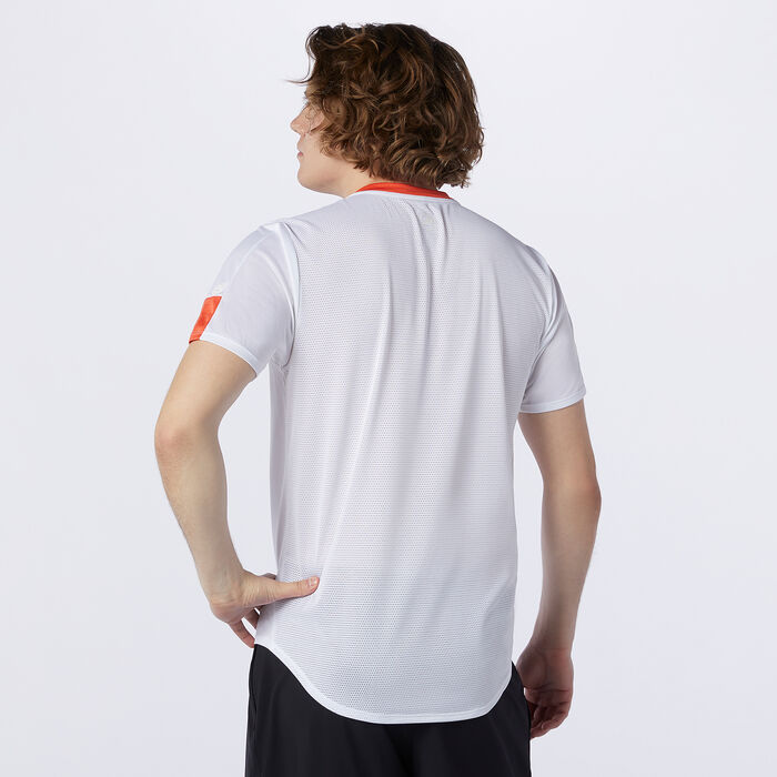 New Balance Men's Printed Fast Flight T-Shirt White image number 1