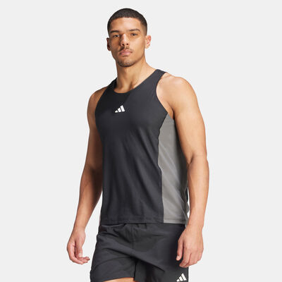 adidas Men's Own the Run Colourblock Tank Top Black adidas Men's Own the Run Colourblock Tank Top Black