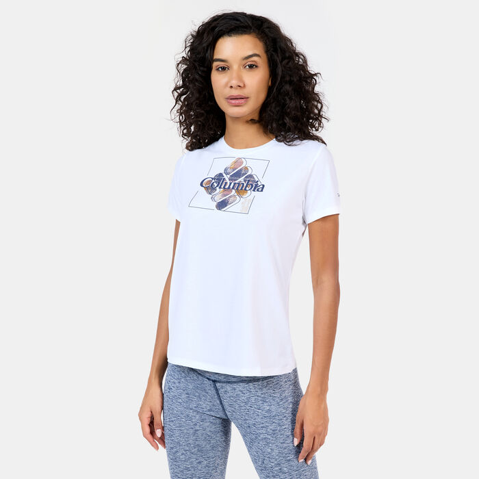 Columbia Women's Sun Trek Graphic T-Shirt White Columbia Women's Sun Trek Graphic T-Shirt White image number 0