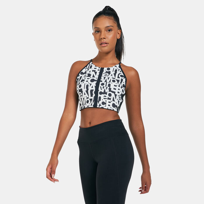 New Balance Women's Relentless Printed Crop Top Multi New Balance Women's Relentless Printed Crop Top Multi image number 0