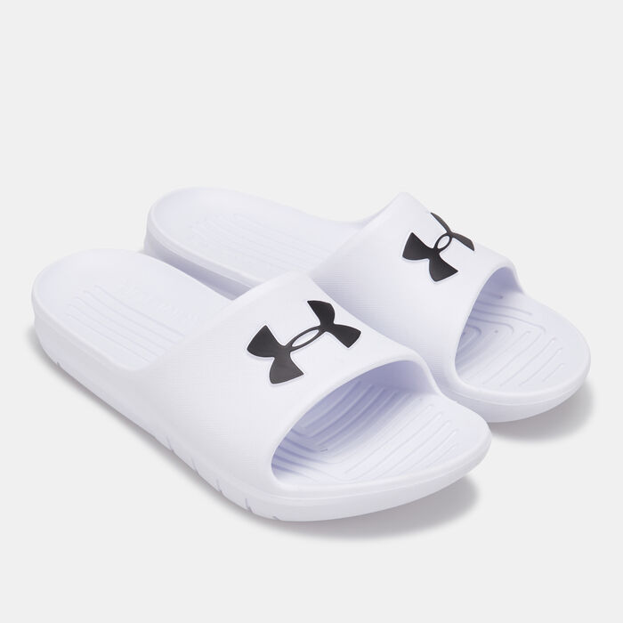 Under Armour Men's Core PTH Slides White Under Armour Men's Core PTH Slides White image number 0