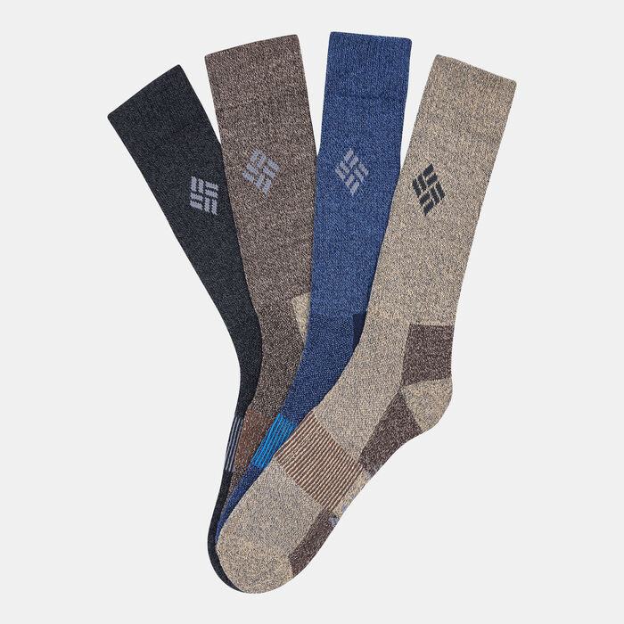 Columbia Men's Moisture Control Crew Socks (4 Pack) Multi Columbia Men's Moisture Control Crew Socks (4 Pack) Multi image number 0