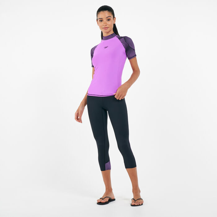 Speedo Women's Pulse Rashguard Purple image number 2
