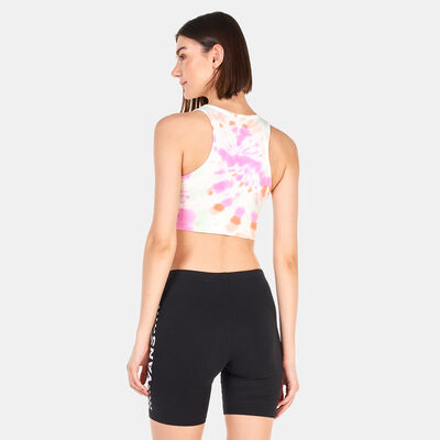 Vans Women's Longline Racerback Wash Bralette White Vans Women's Longline Racerback Wash Bralette White