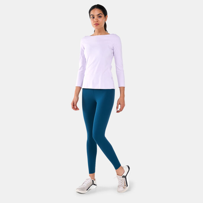 Nike Women's Yoga Luxe 7/8 Leggings Green image number 2