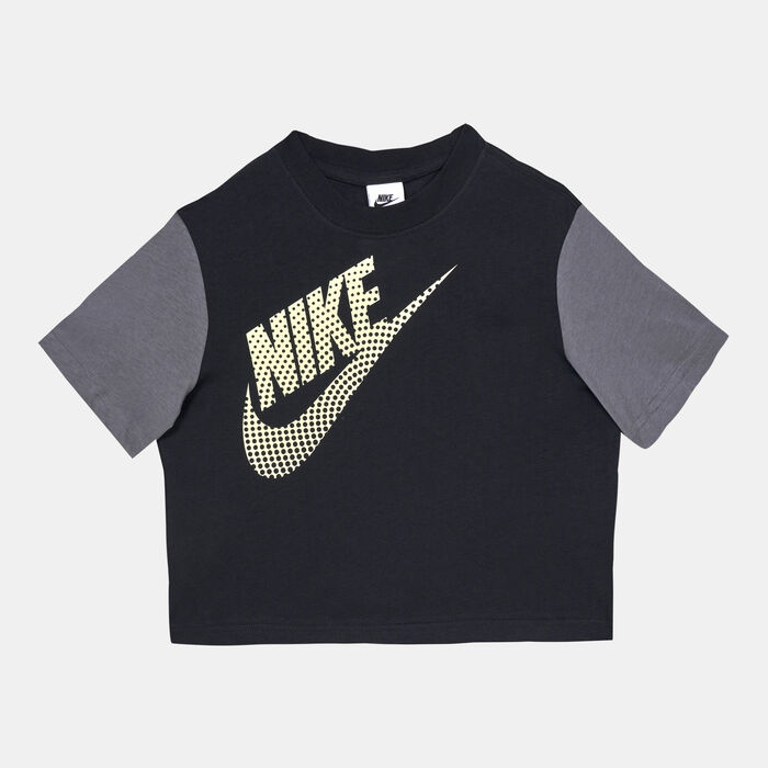 Nike Kids' Sportswear Essentials Boxy T-Shirt Black Nike Kids' Sportswear Essentials Boxy T-Shirt Black image number 0