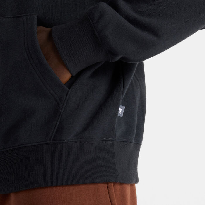 New Balance Men's French Terry Shine Hoodie Black New Balance Men's French Terry Shine Hoodie Black image number 5