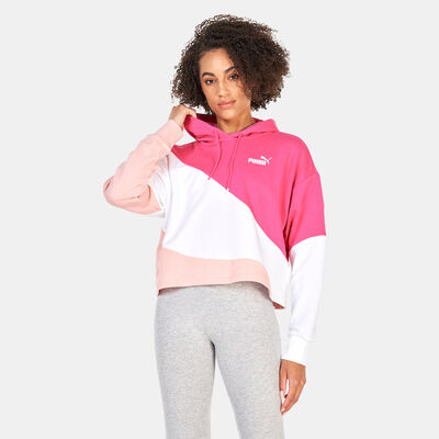 PUMA Women's POWER Cat Pullover Hoodie Pink PUMA Women's POWER Cat Pullover Hoodie Pink