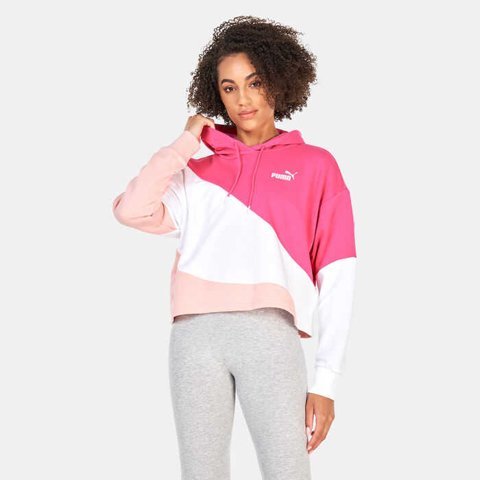 PUMA Women's POWER Cat Pullover Hoodie Pink PUMA Women's POWER Cat Pullover Hoodie Pink image number 0