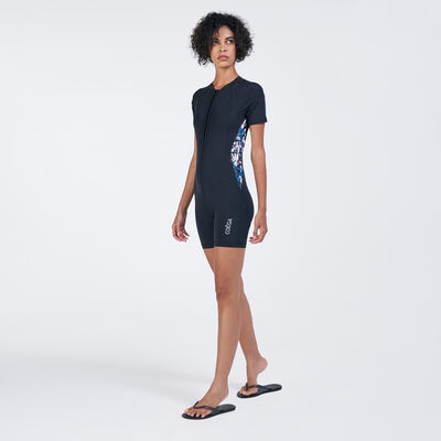 COEGA Women's Short SlimKini Swimsuit Black