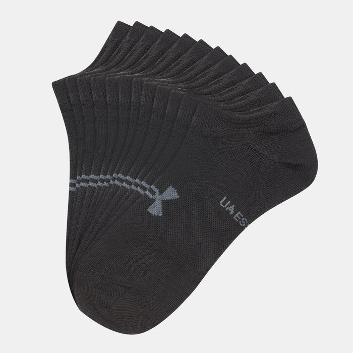 Under Armour UA Essential No Show Socks (6 Pack) Black Under Armour UA Essential No Show Socks (6 Pack) Black image number 0