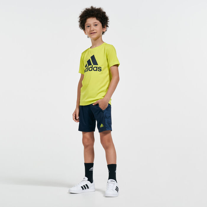 adidas Kids' Designed To Move Camouflage Shorts Blue adidas Kids' Designed To Move Camouflage Shorts Blue image number 2