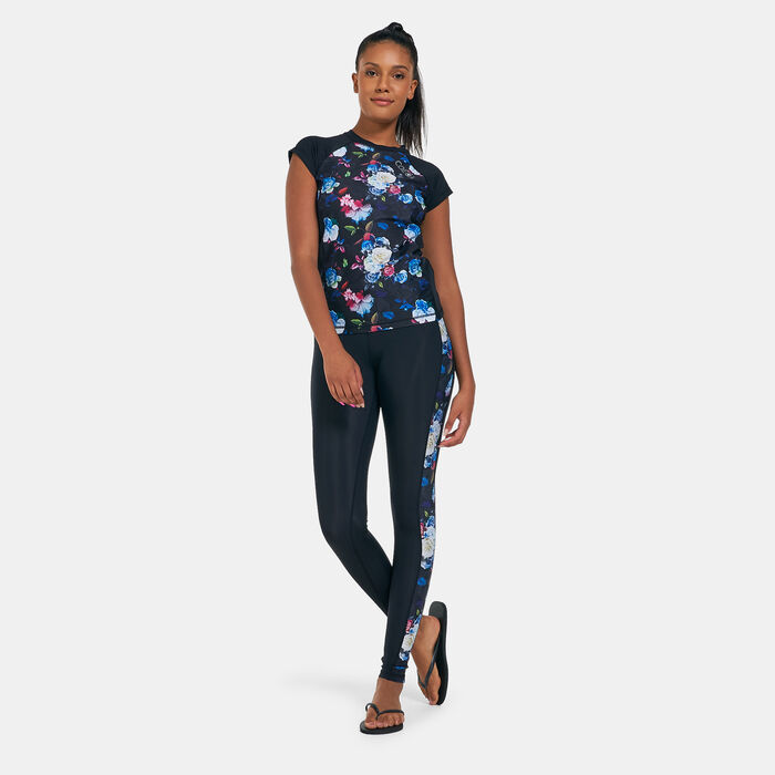 COEGA Women's Capped Sleeves Rashguard Black COEGA Women's Capped Sleeves Rashguard Black image number 2