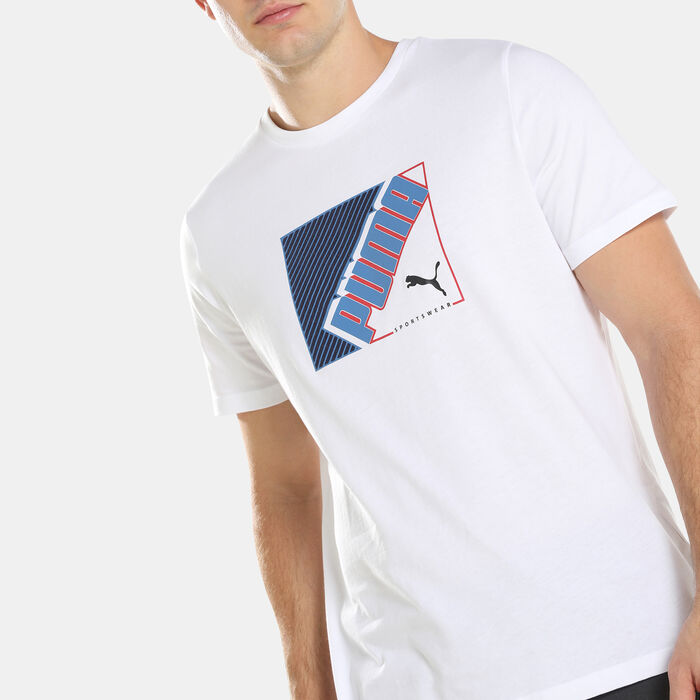 PUMA Men's Flock T-Shirt White PUMA Men's Flock T-Shirt White image number 3
