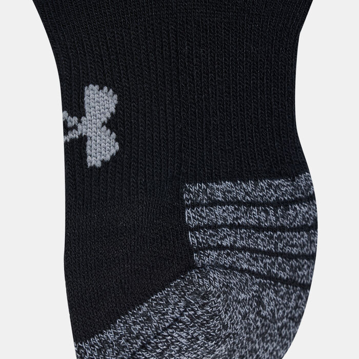 Under Armour Kids' HeatGear® No-Show Socks (Older Kids) - 3 Pack Grey image number 1