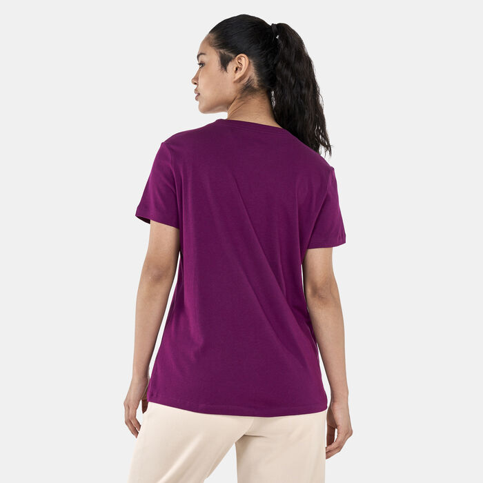 Nike Women's Sportswear Club T-Shirt Red Nike Women's Sportswear Club T-Shirt Red image number 1